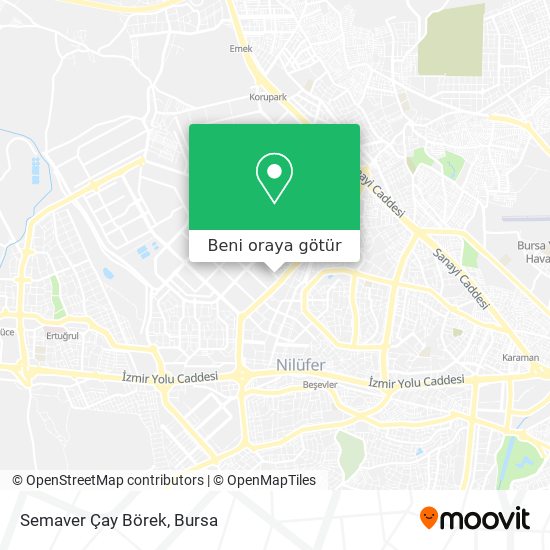 Semaver Çay Börek harita