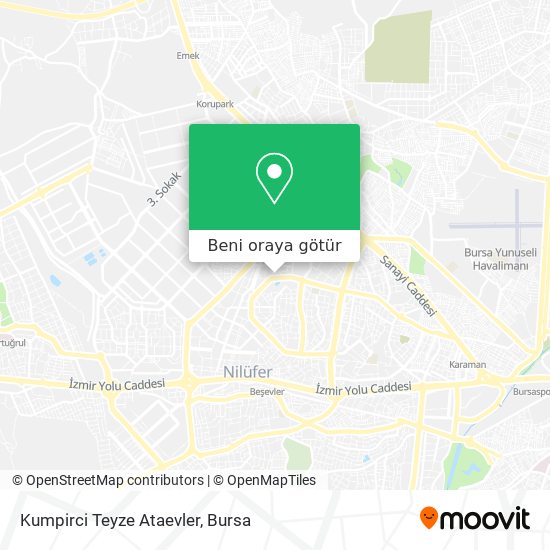 Kumpirci Teyze Ataevler harita