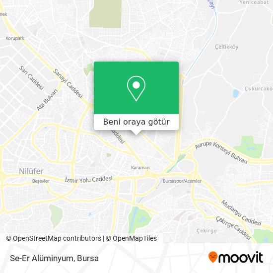 Se-Er Alüminyum harita