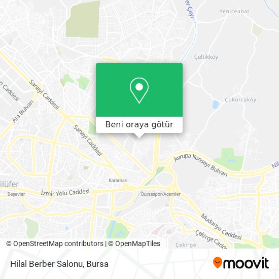 Hilal Berber Salonu harita
