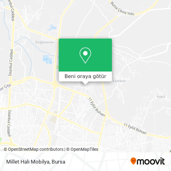 Millet Halı Mobilya harita