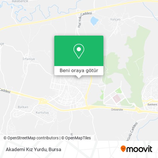 Akademi Kız Yurdu harita