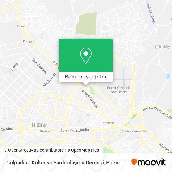 Gulparlılar Kültür ve Yardımlaşma Derneği harita