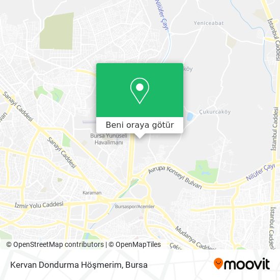 Kervan Dondurma Höşmerim harita