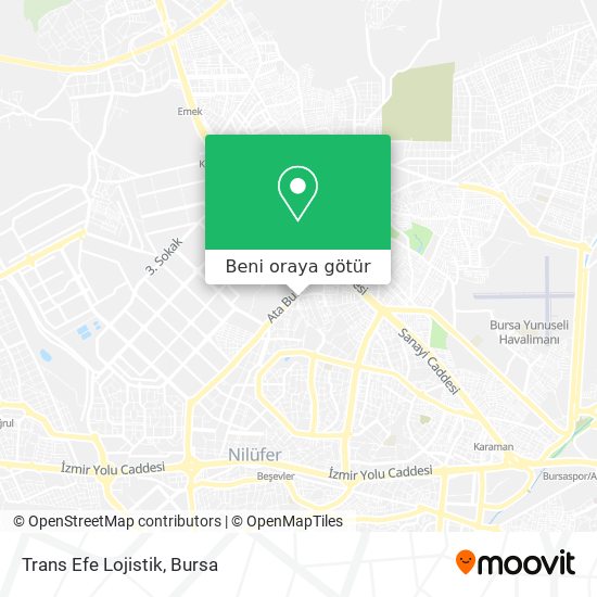 Trans Efe Lojistik harita