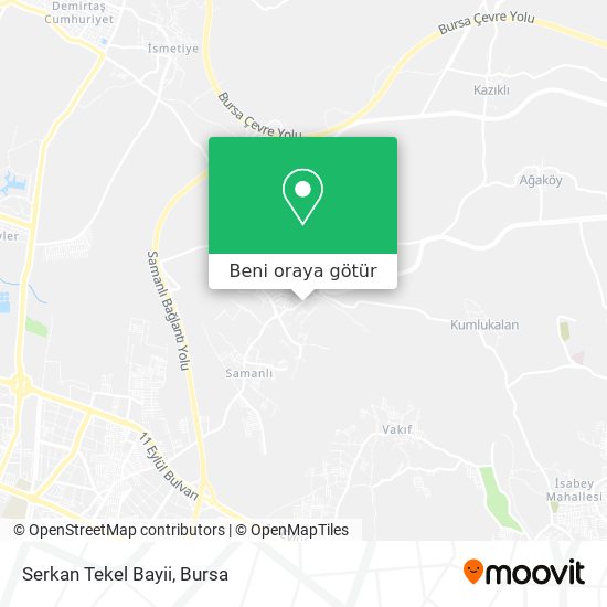 Serkan Tekel Bayii harita