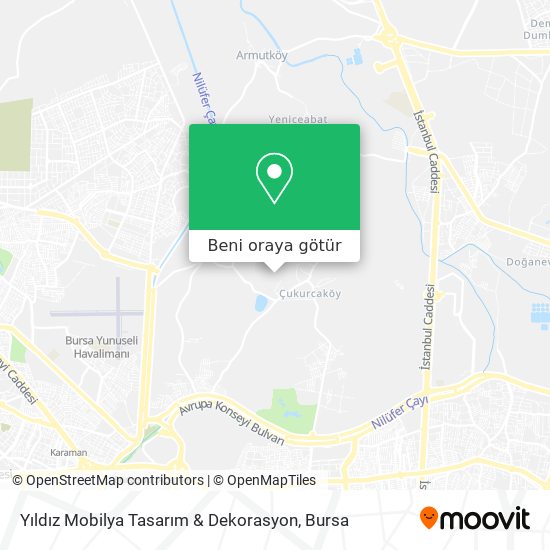 Yıldız Mobilya Tasarım & Dekorasyon harita