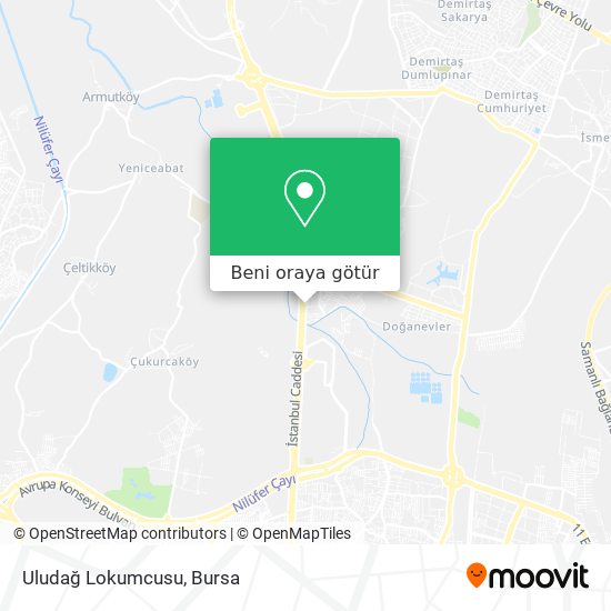 Uludağ Lokumcusu harita