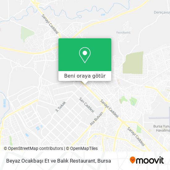 Beyaz Ocakbaşı Et ve Balık Restaurant harita