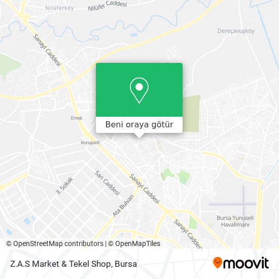 Z.A.S Market & Tekel Shop harita