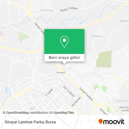 Sönpar Laminat Parke harita
