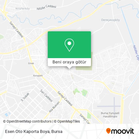 Esen Oto Kaporta Boya harita