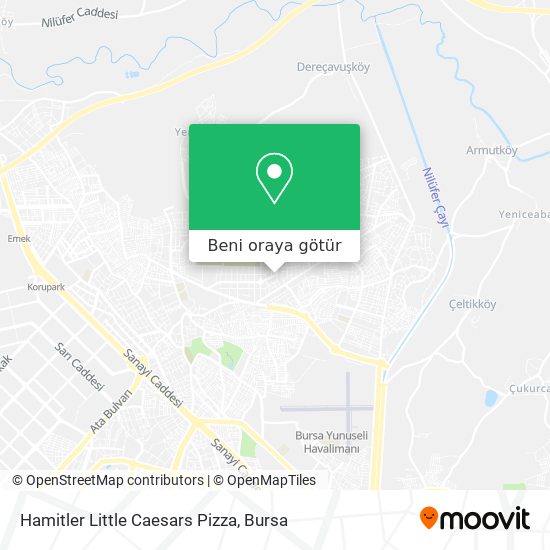 Hamitler Little Caesars Pizza harita