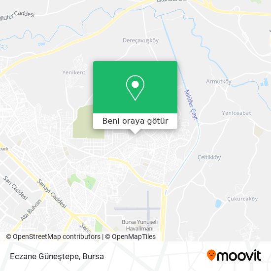 Eczane Güneştepe harita
