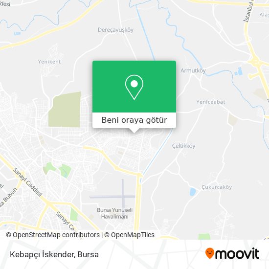 Kebapçı İskender harita