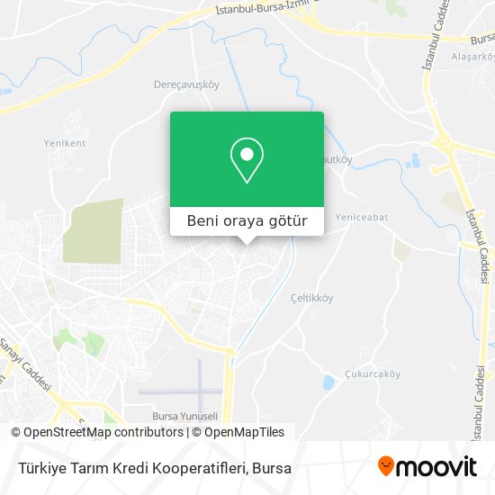 Türkiye Tarım Kredi Kooperatifleri harita