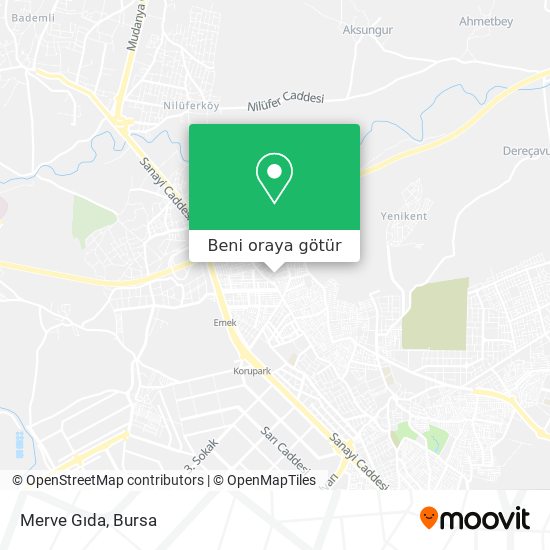 Merve Gıda harita