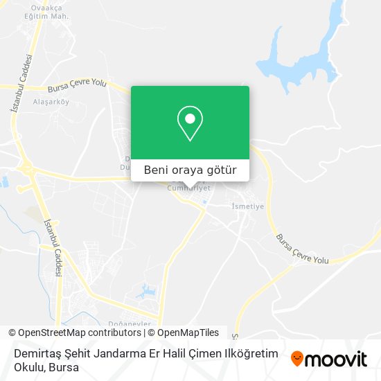 Demirtaş Şehit Jandarma Er Halil Çimen Ilköğretim Okulu harita