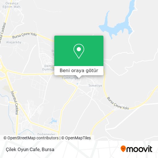 Çilek Oyun Cafe harita