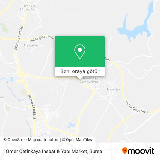 Ömer Çetinkaya İnsaat & Yapı Market harita