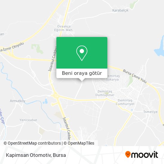 Kapimsan Otomotiv harita