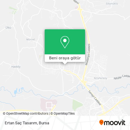Ertan Saç Tasarım harita