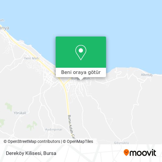 Dereköy Kilisesi harita