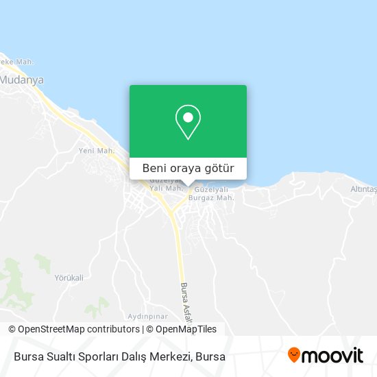 Bursa Sualtı Sporları Dalış Merkezi harita