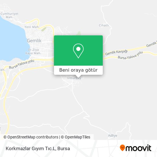 Korkmazlar Gıyım Tıc.L harita