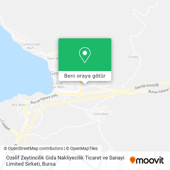 Ozelif Zeytincilik Gida Nakliyecilik Ticaret ve Sanayi Limited Sirketi harita