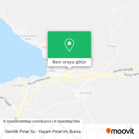 Gemlik Pınar Su - Yaşam Pınar'ım harita