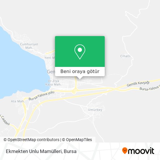 Ekmekten Unlu Mamülleri harita