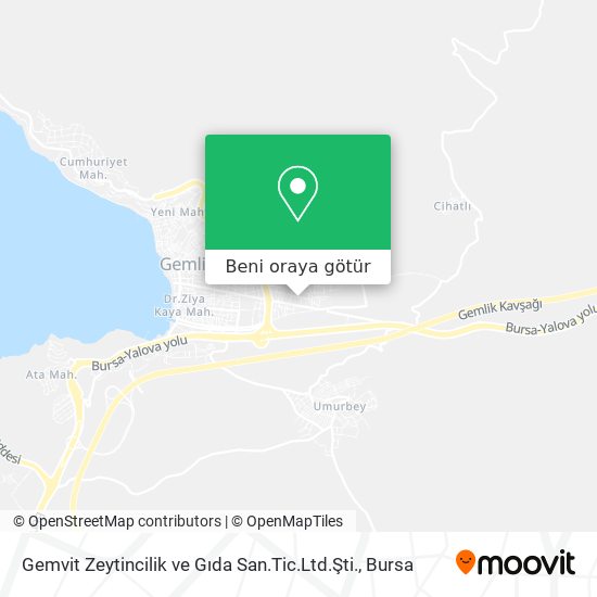 Gemvit Zeytincilik ve Gıda San.Tic.Ltd.Şti. harita