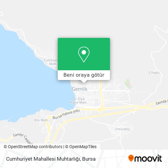Cumhuriyet Mahallesi Muhtarlığı harita