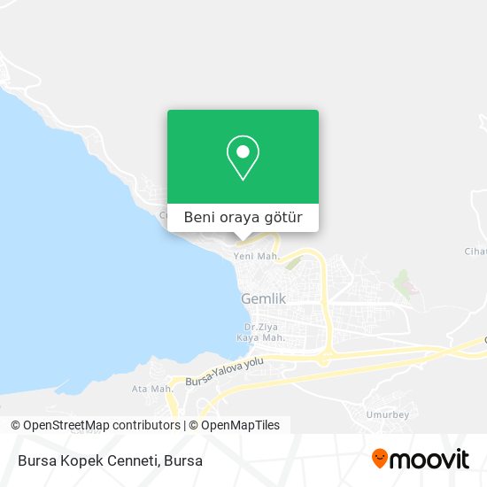 Bursa Kopek Cenneti harita