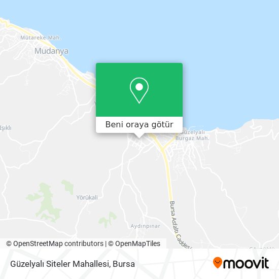 Güzelyalı Siteler Mahallesi harita