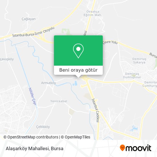 Alaşarköy Mahallesi harita