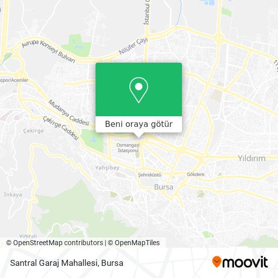 Santral Garaj Mahallesi harita
