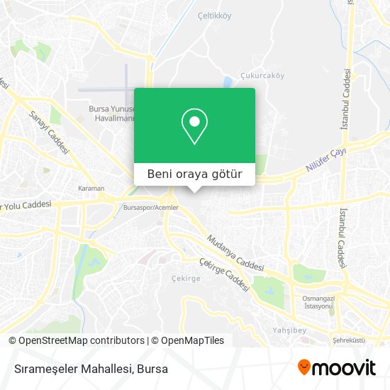 Sırameşeler Mahallesi harita