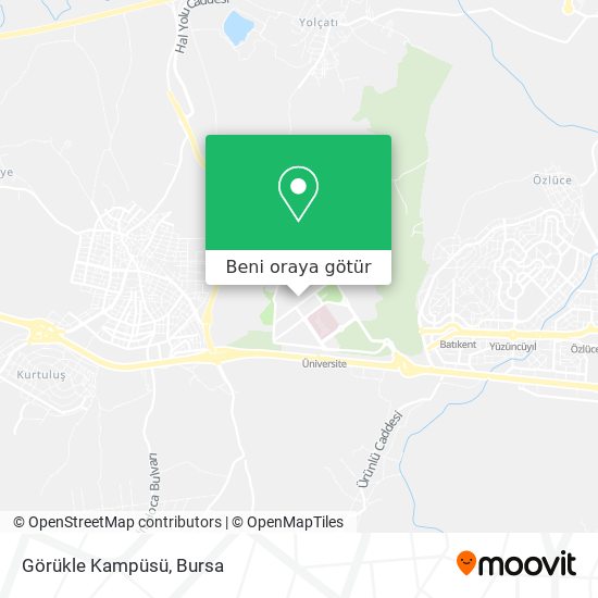 Görükle Kampüsü harita