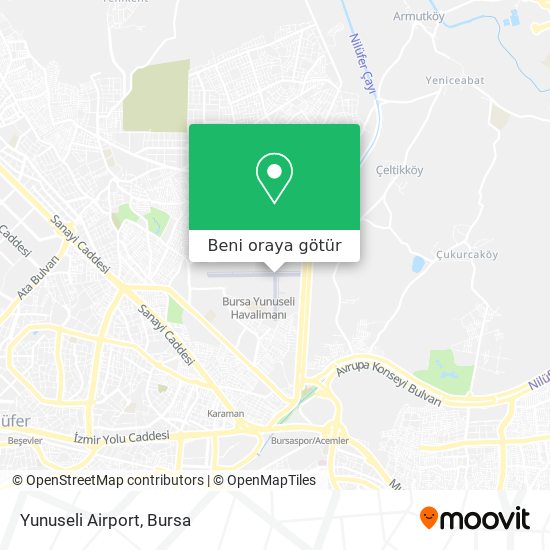 Yunuseli Airport harita