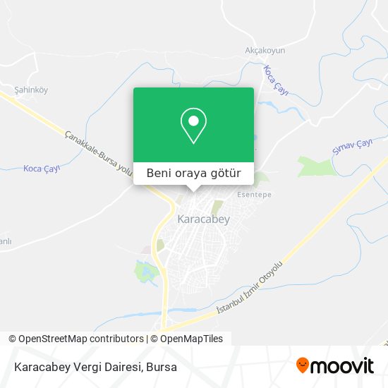 Karacabey Vergi Dairesi harita