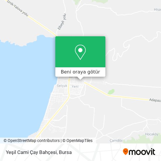 Yeşil Cami Çay Bahçesi harita