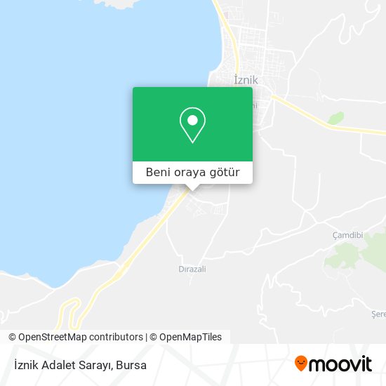 İznik Adalet Sarayı harita