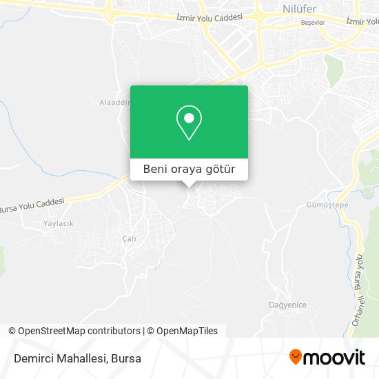 Demirci Mahallesi harita