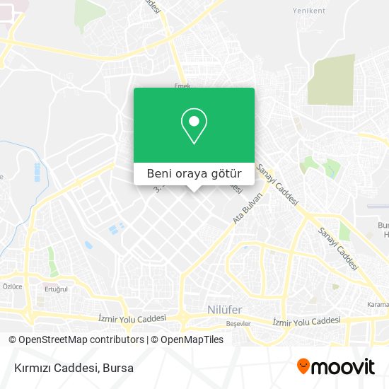 Kırmızı Caddesi harita