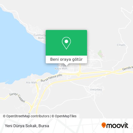 Yeni Dünya Sokak harita