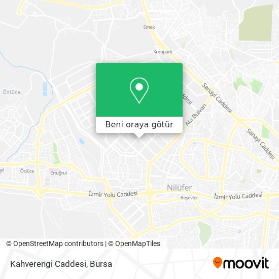 Kahverengi Caddesi harita