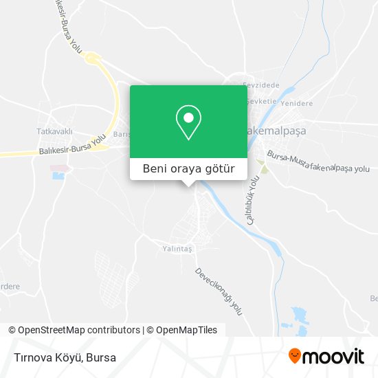 Tırnova Köyü harita