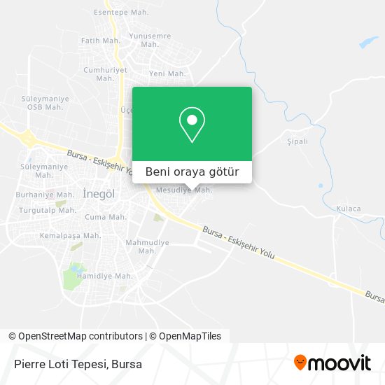 Pierre Loti Tepesi harita